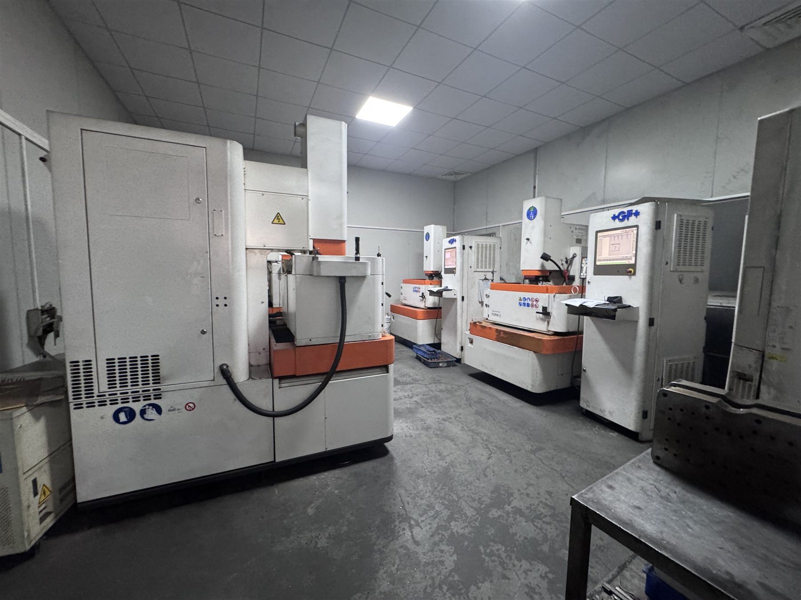 Die casting equipment area for metal component production