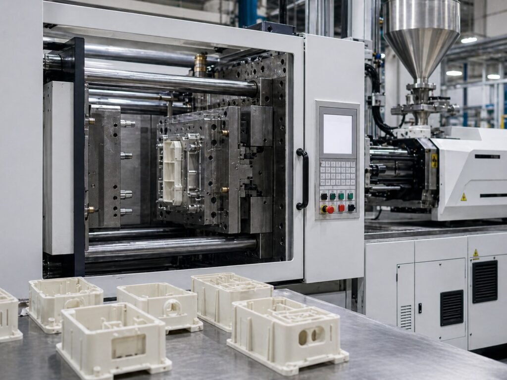 Injection mold tooling for custom plastic parts