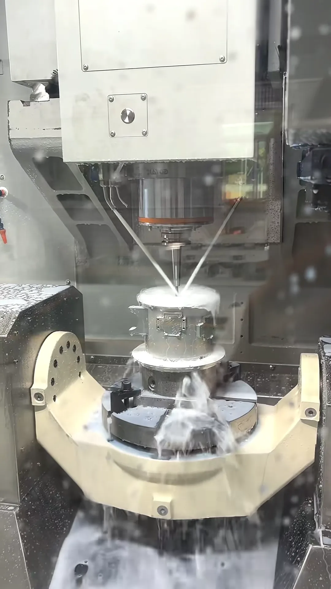 Complex machined component for 5-axis CNC process selection