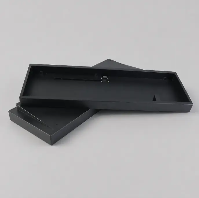 Black anodized aluminum housing for OEM surface finishing applications