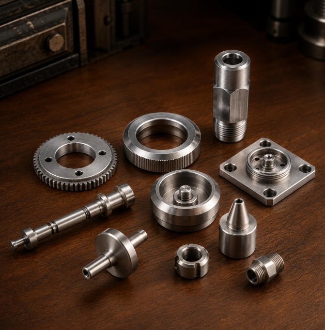 Custom OEM machined precision metal components for industrial applications