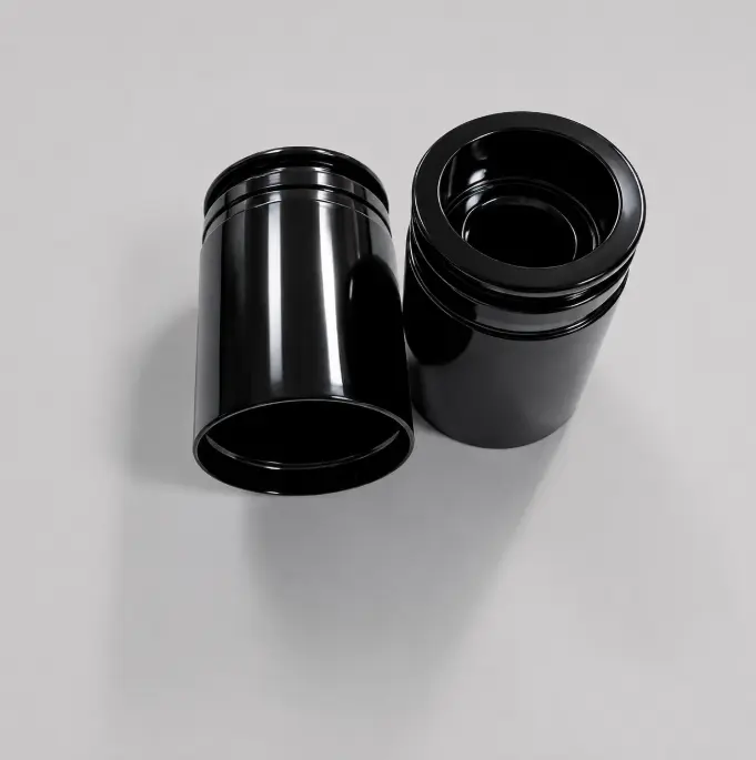 Hardcoat black anodized aluminum component