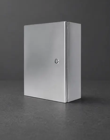 Metallic silver powder coating finish for precision metal components