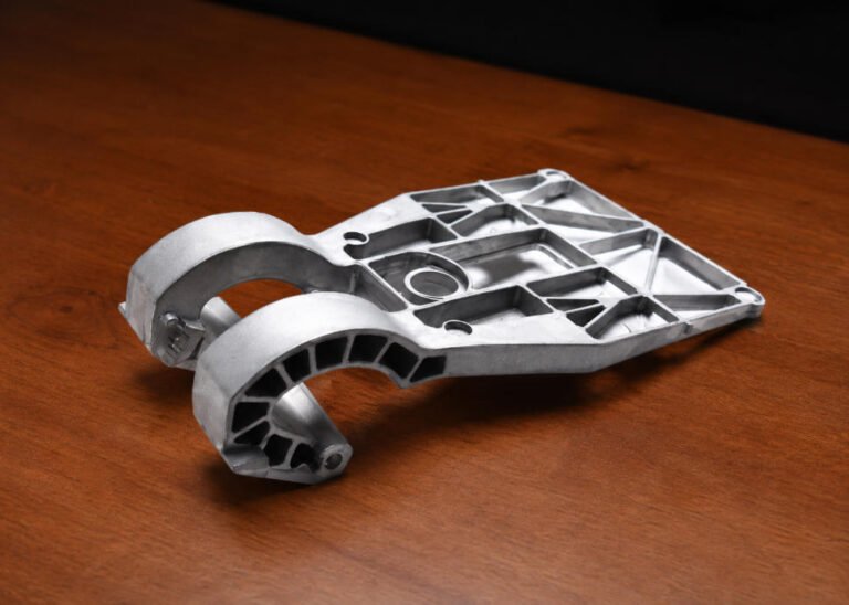 as cast and deburred die cast aluminum part