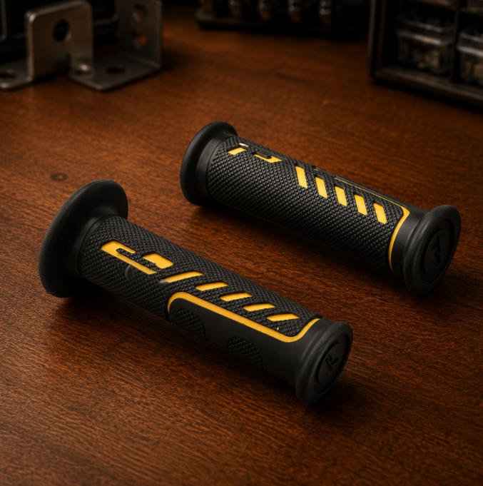 Rubber over plastic overmolding part with soft touch surface