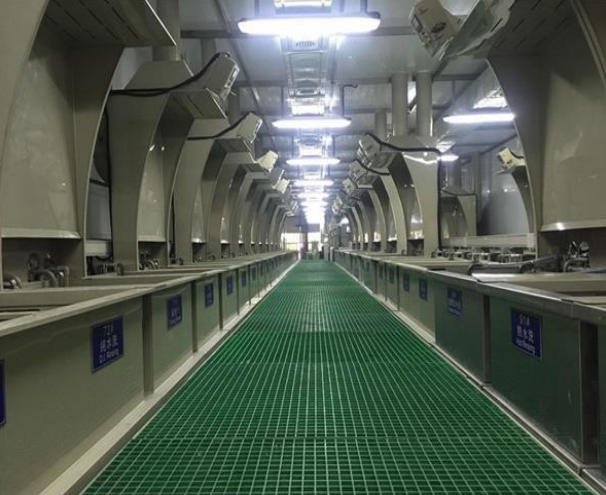 Industrial anodizing production line for aluminum surface finishing workflow