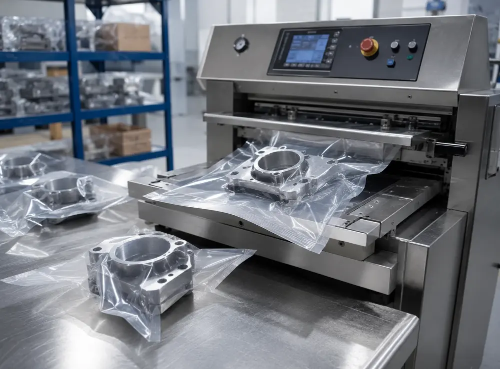 Vacuum sealing packaging support for moisture-sensitive OEM components