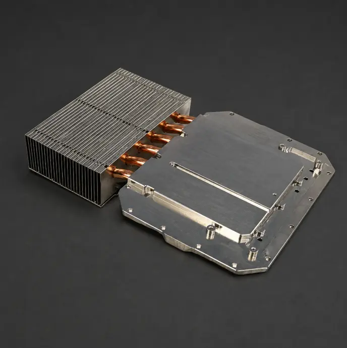Aluminum liquid cooling plate for power electronics thermal management