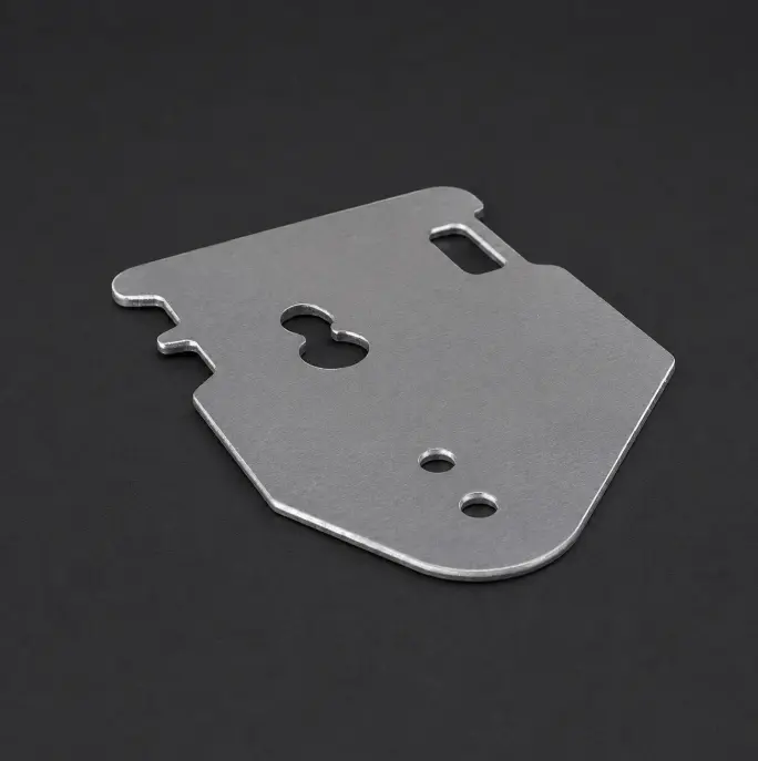 Brushed and polished stamped metal part