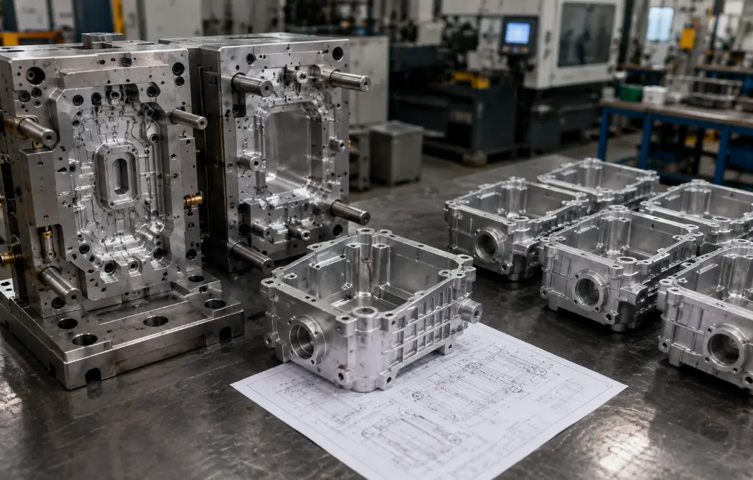 Die casting tooling, sample parts and repeat production for an OEM aluminum housing