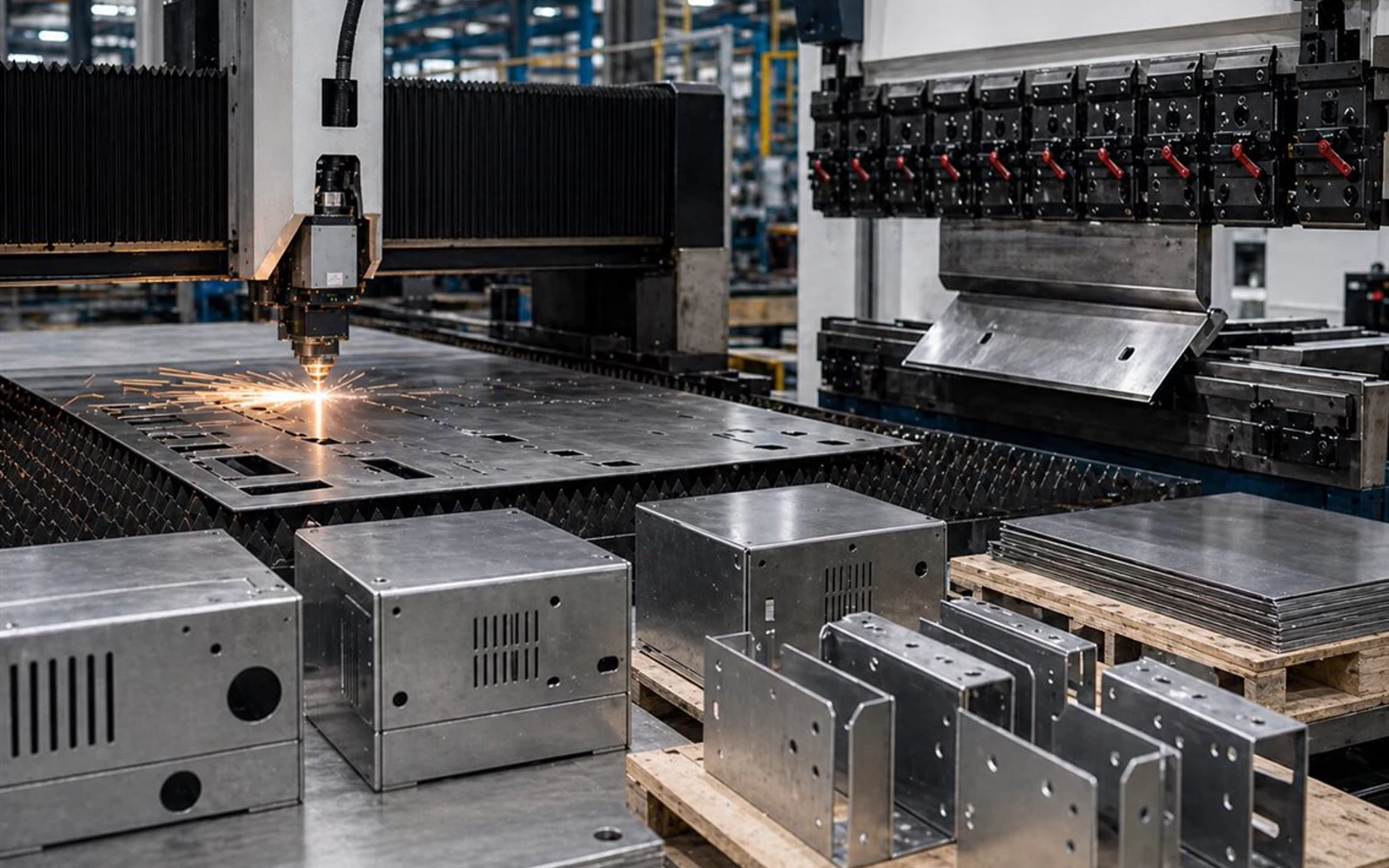 Industrial equipment structural parts and production components