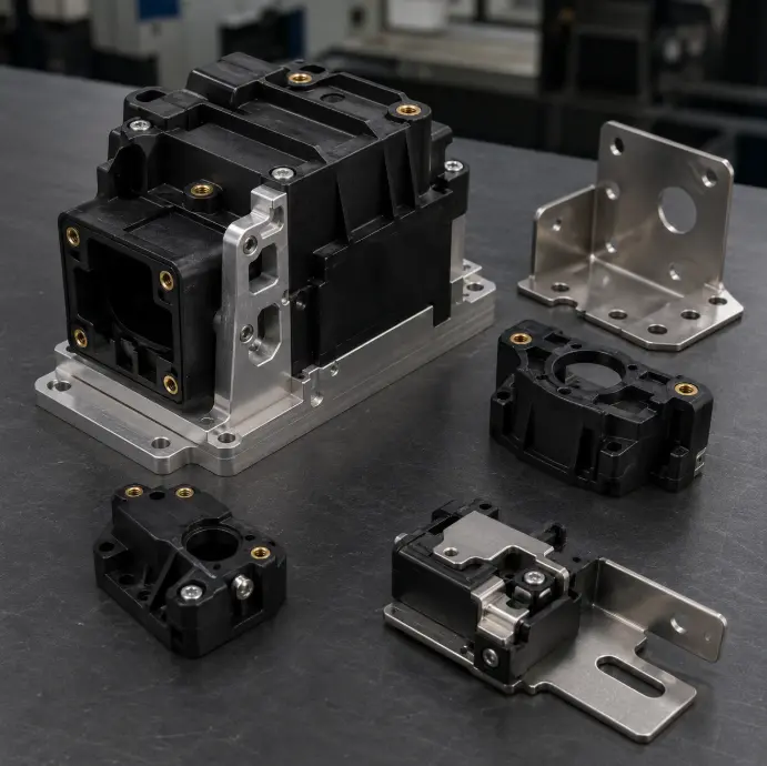 Metal and plastic components in one OEM project