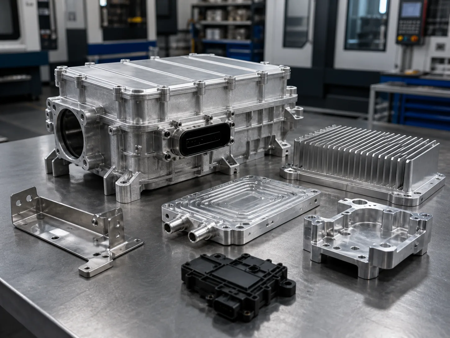 Custom machined, structural and housing components for robotics and automation equipment