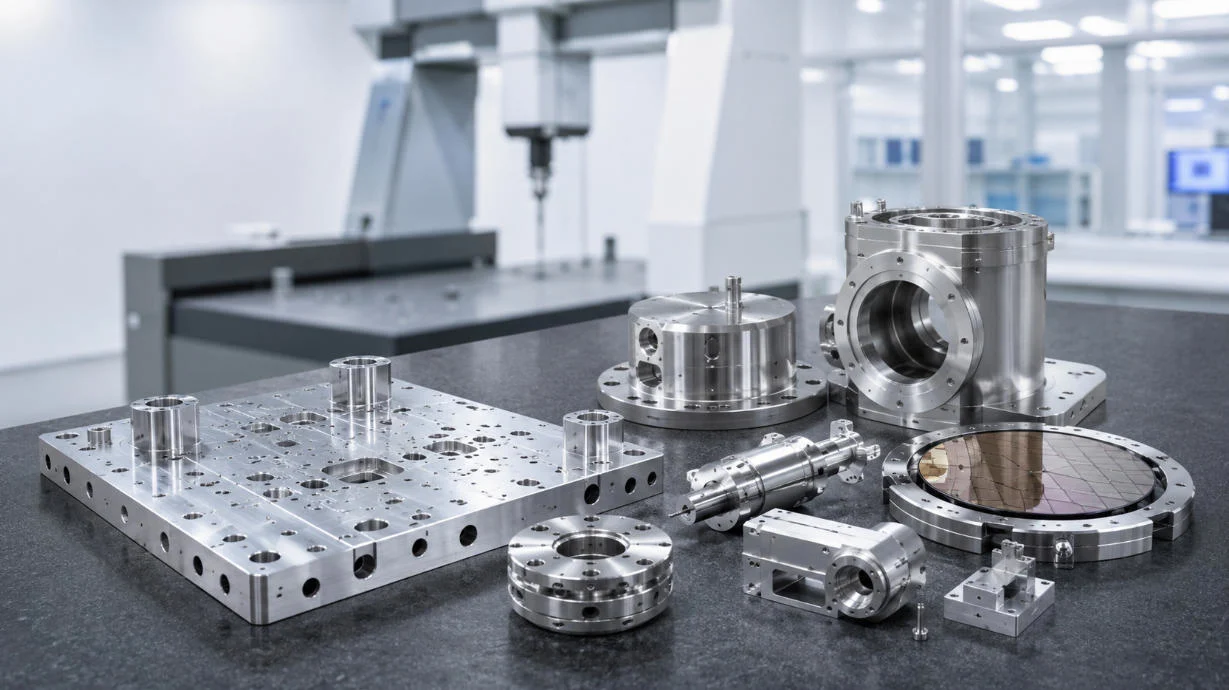 Precision machined, structural and housing components for semiconductor equipment