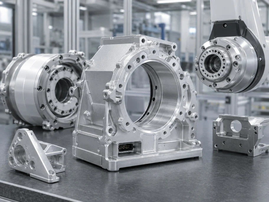 Aluminum heat sink components for industrial automation systems