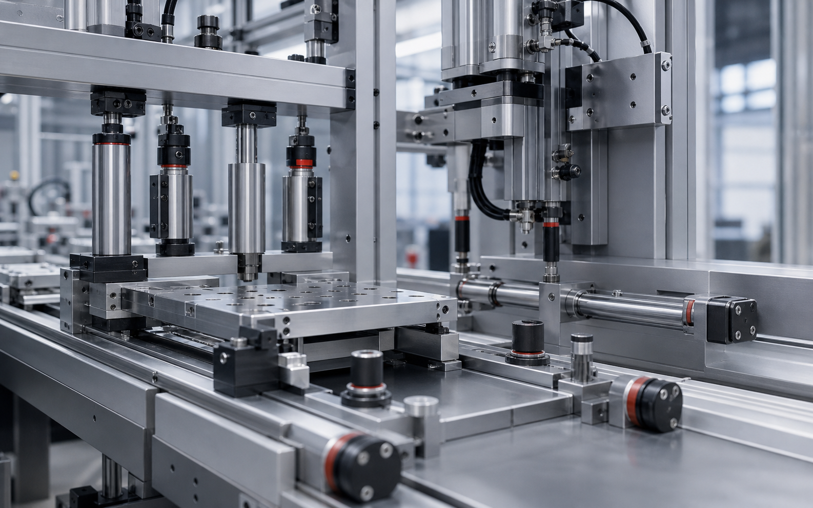 Material handling actuator and buffer application